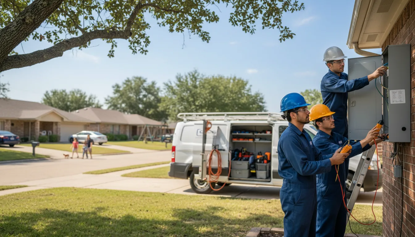 Certified electrician providing emergency electrical services in Muldrow, OK